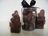 Caixa de sabonetes coração de chocolate